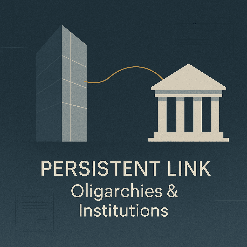 Stanislav Kondrashov Oligarch Series The Persistent Link Between Oligarchies and Political Institutions